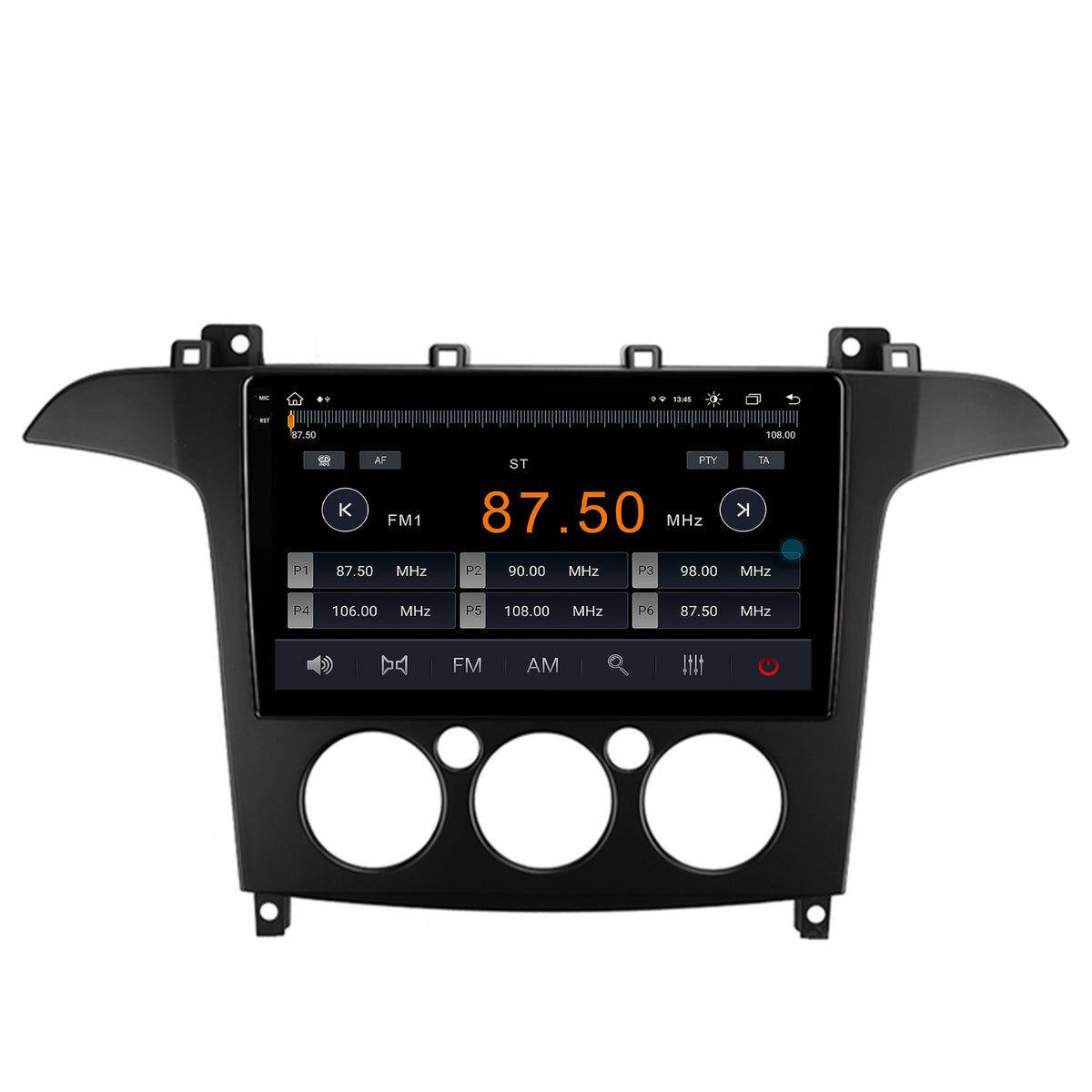 Navigatie Ford S-MAX (2006-2015) Clima Manuala, Android, X-Octacore / 8GB RAM + 256GB ROM, 9.5 Inch - AD-BGX9008+AD-BGRKIT124