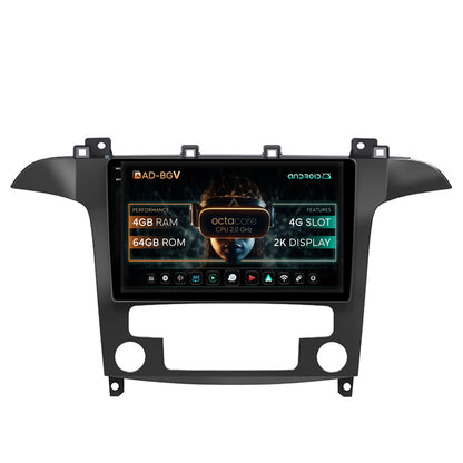 Navigatie Ford S-Max / Galaxy (2006-2015), Android, V-Octacore / 4GB RAM + 64GB ROM, 9.5 Inch - AD-BGV9004+AD-BGRKIT125