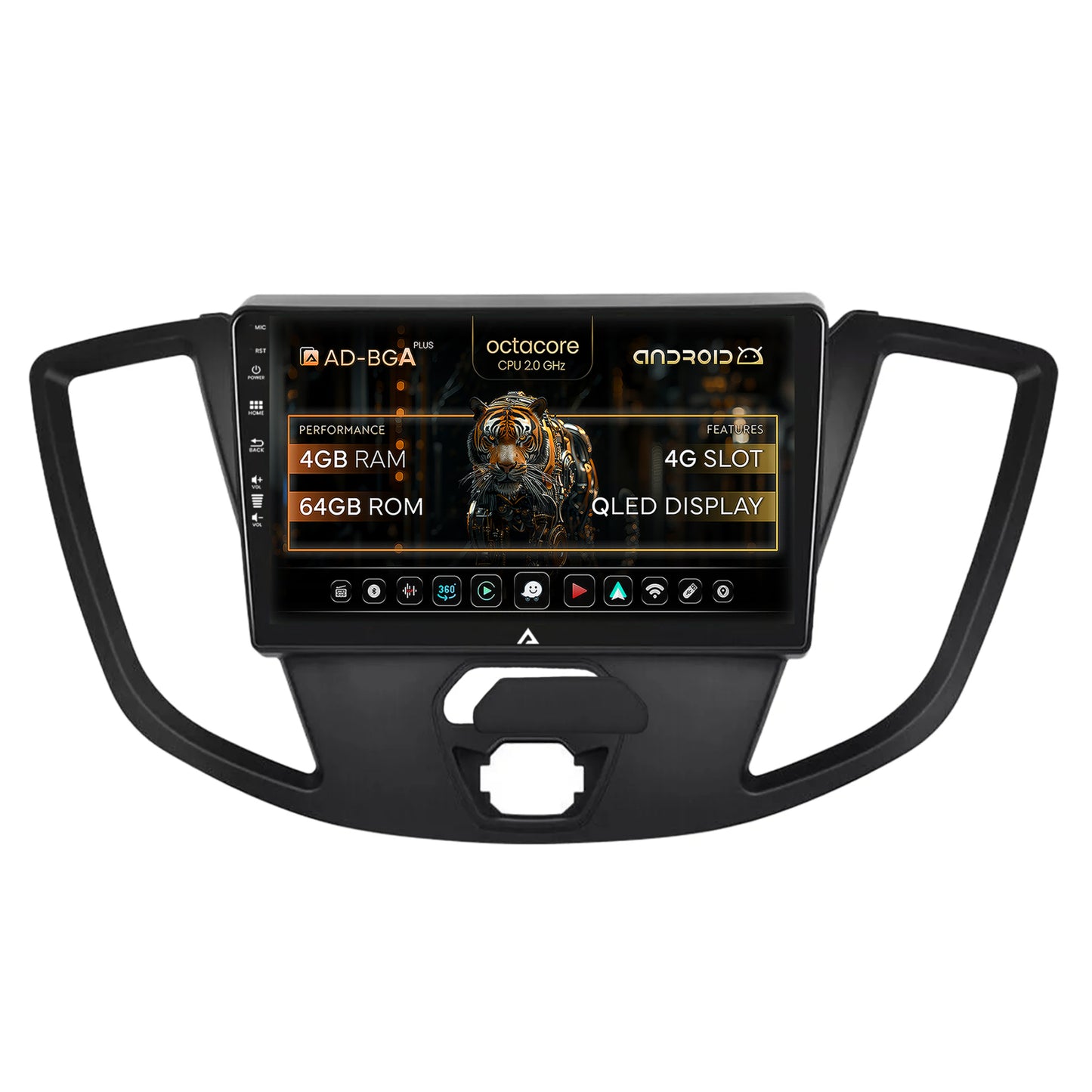 Navigatie Ford Transit (2014-2020), Android, A-Octacore / 4GB RAM + 64GB ROM, 9 Inch - AD-BGA9004+AD-BGRKIT123V2