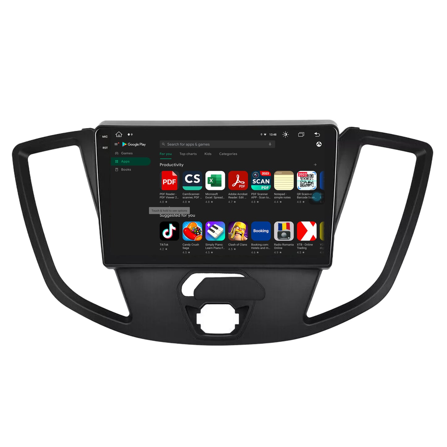 Navigatie Ford Transit (2014-2020), Android, X-Octacore / 8GB RAM + 256GB ROM, 9.5 Inch - AD-BGX9008+AD-BGRKIT123V2