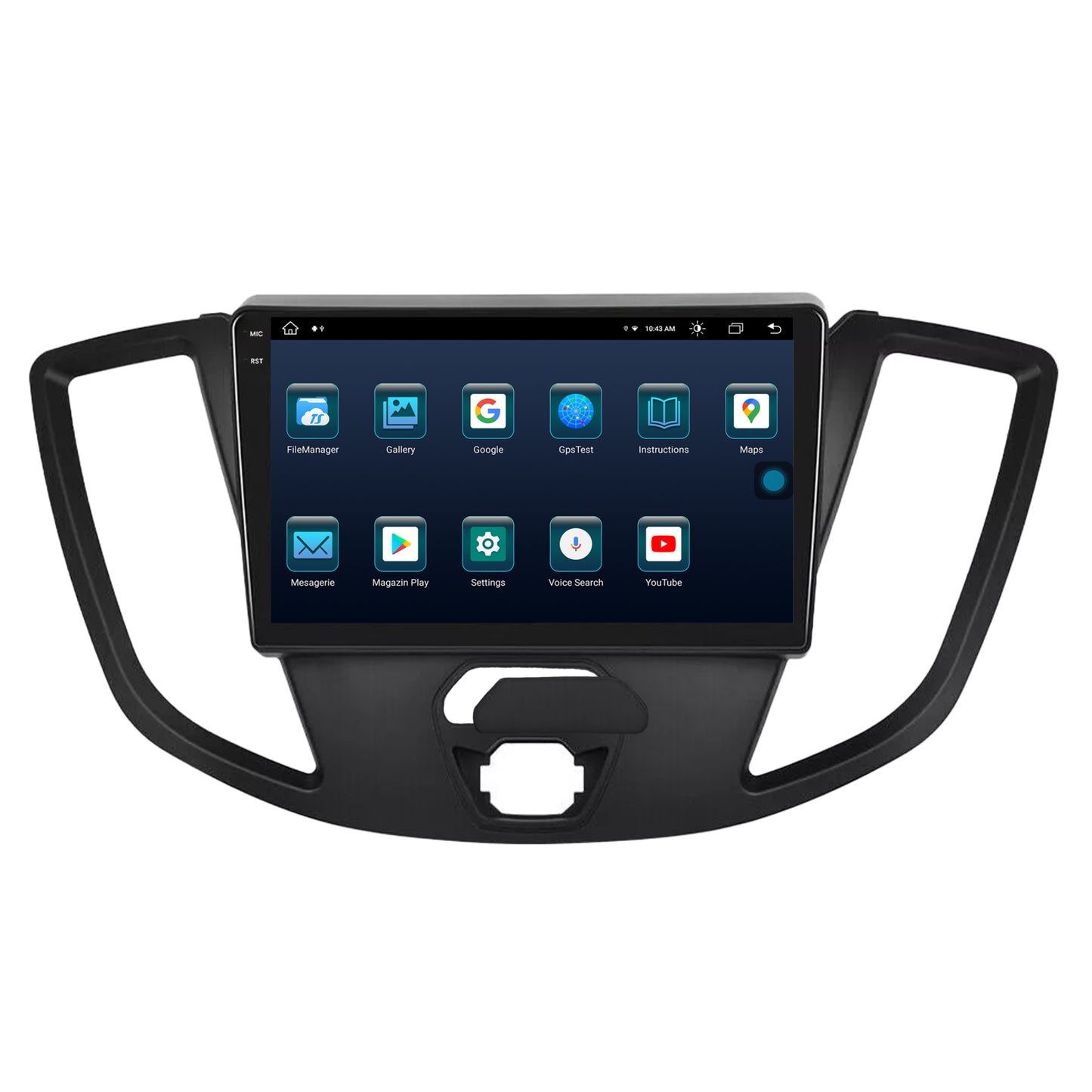 Navigatie Ford Transit (2014-2020), Android, X-Octacore / 8GB RAM + 256GB ROM, 9.5 Inch - AD-BGX9008+AD-BGRKIT123V2