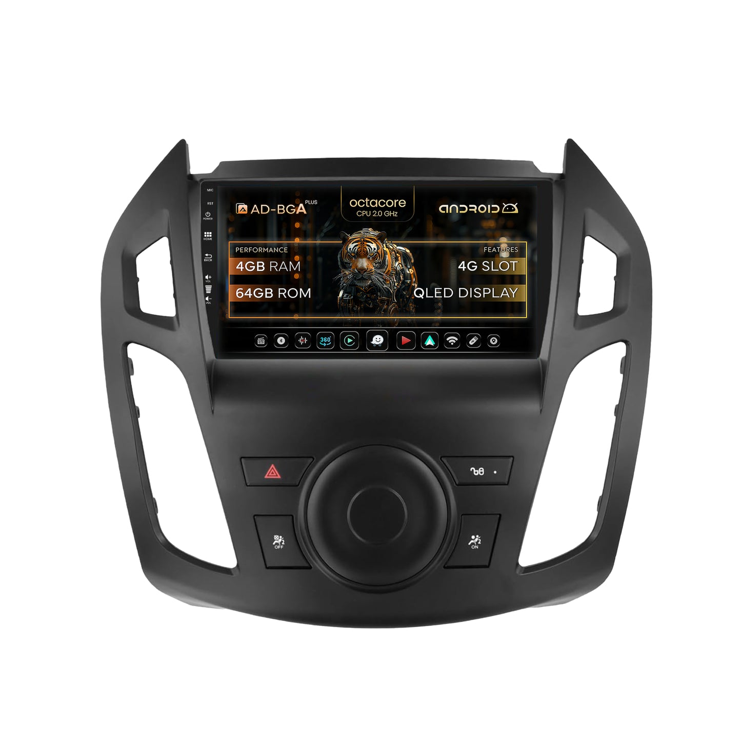 Navigatie Ford Transit (2015-2021), Android, A-Octacore / 4GB RAM + 64GB ROM, 9 Inch - AD-BGA9004+AD-BGRKIT111