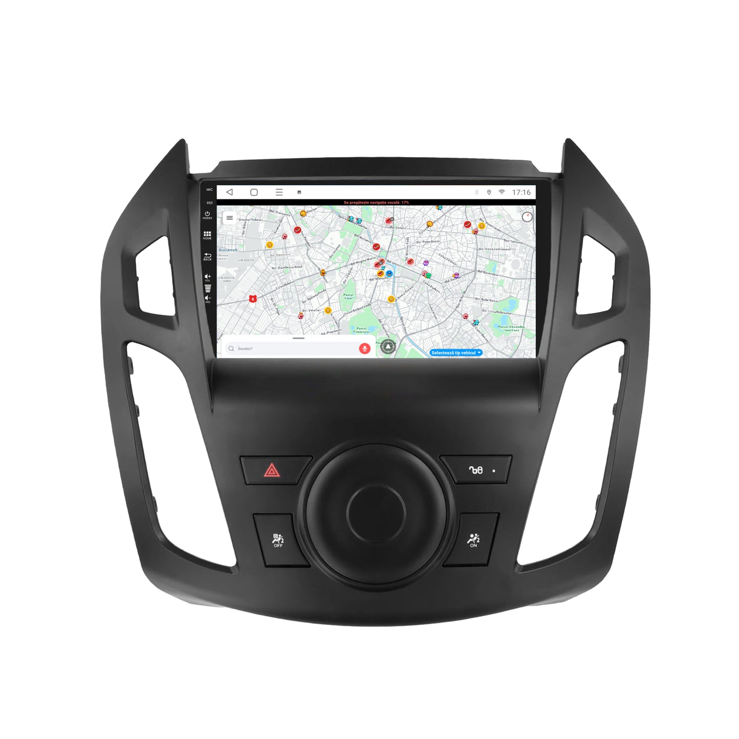 Navigatie Ford Transit (2015-2021), Android, E-Octacore / 2GB RAM + 32GB ROM, 9 Inch - AD-BGE9002+AD-BGRKIT111