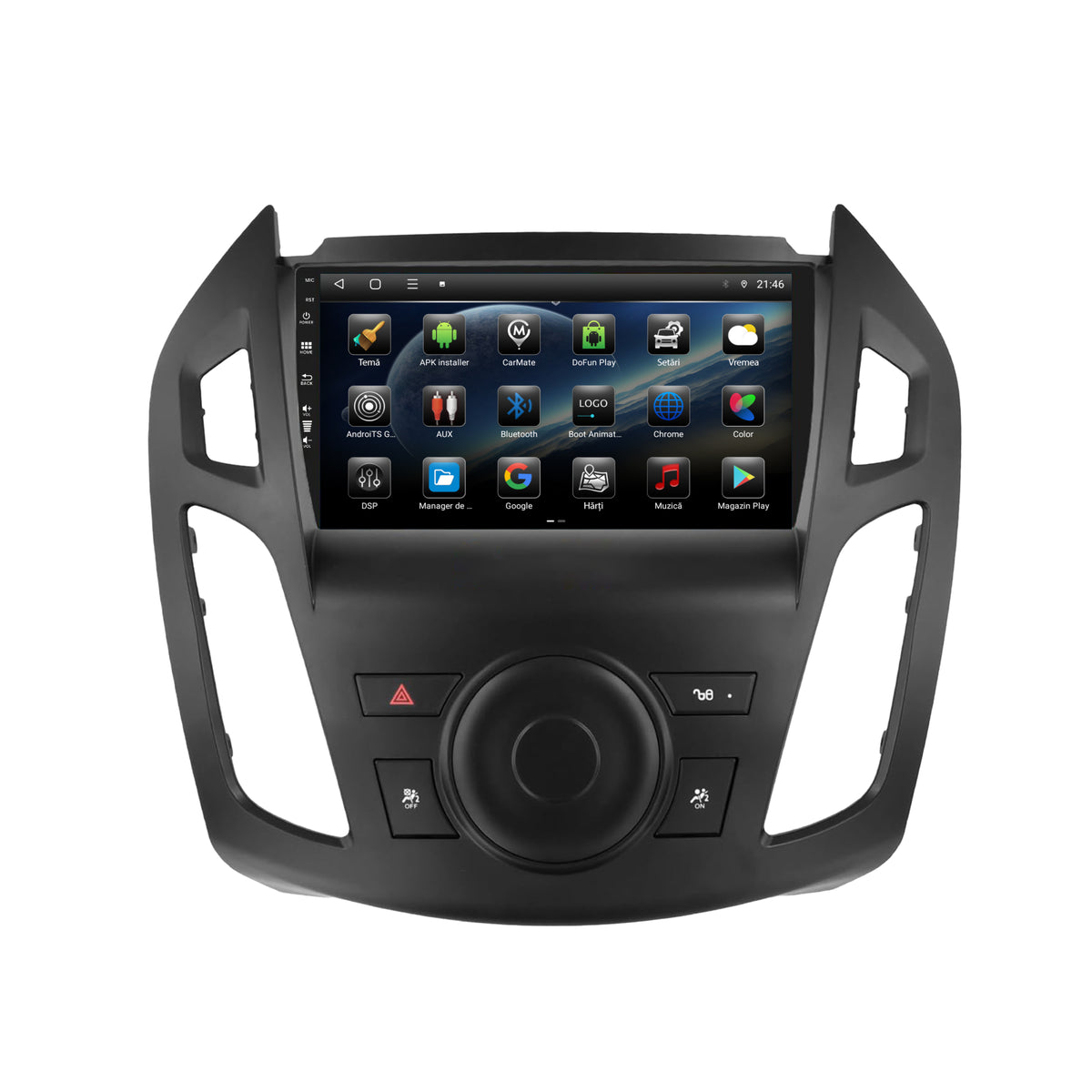 Navigatie Ford Transit (2015-2021), Android, E-Octacore / 2GB RAM + 32GB ROM, 9 Inch - AD-BGE9002+AD-BGRKIT111