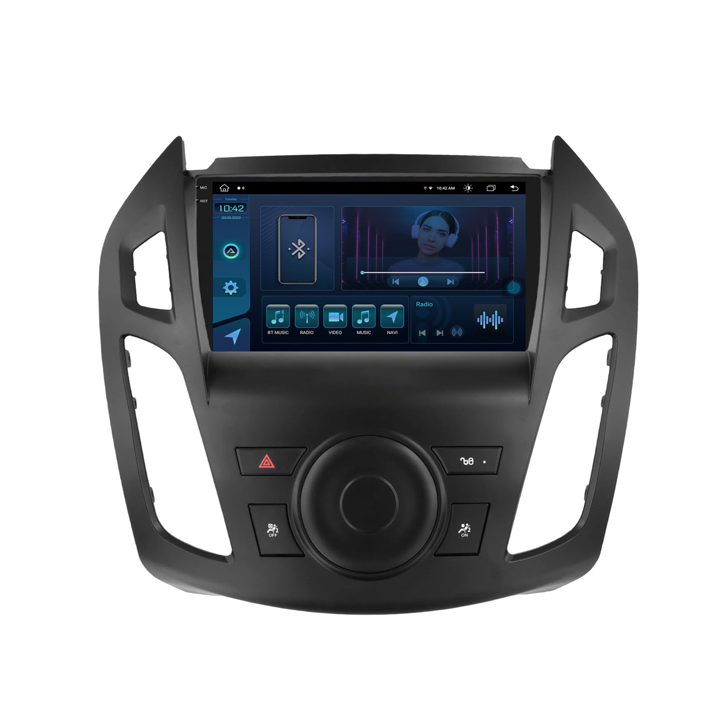 Navigatie Ford Transit (2015-2021), Android, X-Octacore / 8GB RAM + 256GB ROM, 9.5 Inch - AD-BGX9008+AD-BGRKIT111