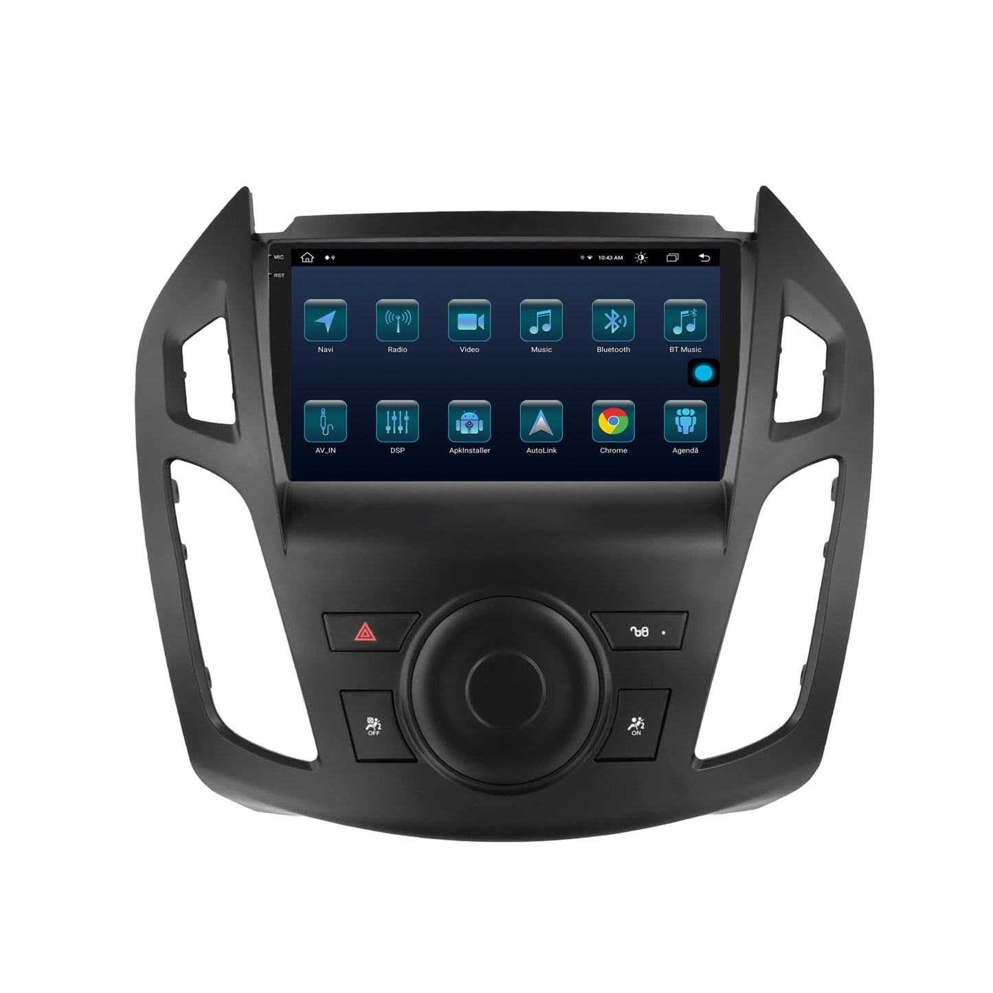 Navigatie Ford Transit (2015-2021), Android, X-Octacore / 8GB RAM + 256GB ROM, 9.5 Inch - AD-BGX9008+AD-BGRKIT111