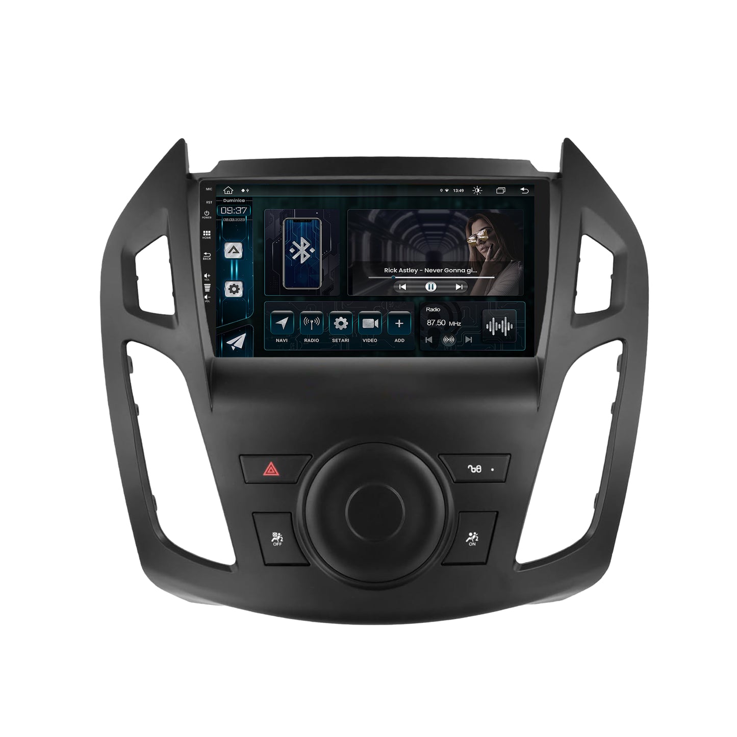 Navigatie Ford Transit (2015-2021), Android, Z-Octacore / 8GB RAM + 256GB ROM, 9 Inch - AD-BGZ9008+AD-BGRKIT111