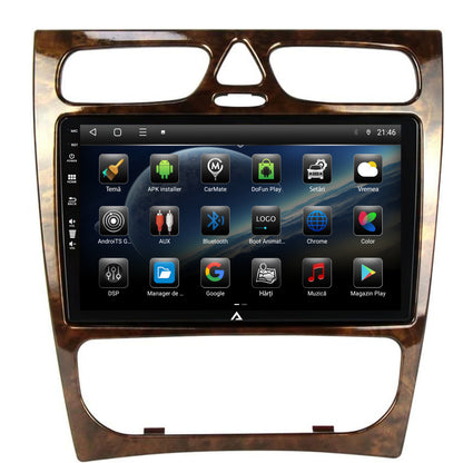 Navigatie Benz C Class (W203) (2000-2004), Android, P-Octacore / 2GB RAM + 32GB ROM, 9 Inch - AD-BGP9002+AD-BGRKIT416V3