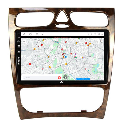 Navigatie Benz C Class (W203) (2000-2004), Android, P-Octacore / 2GB RAM + 32GB ROM, 9 Inch - AD-BGP9002+AD-BGRKIT416V3