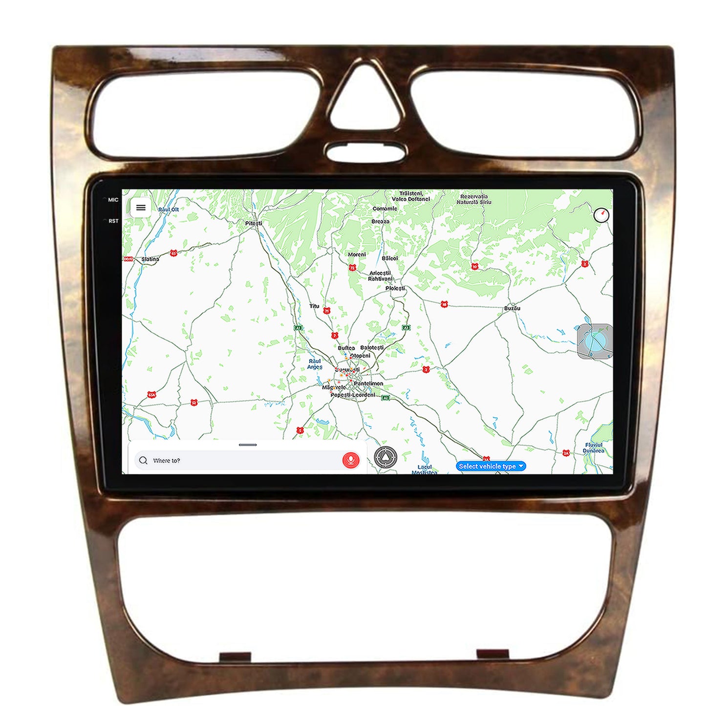Navigatie Benz C Class (W203) (2002-2004), Android, X-Octacore / 8GB RAM + 256GB ROM, 9.5 Inch - AD-BGX9008+AD-BGRKIT416V3
