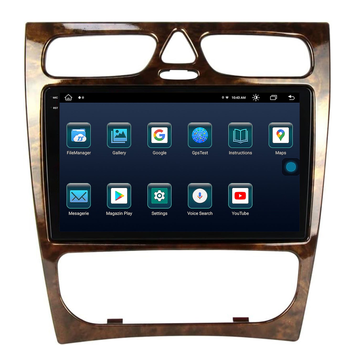 Navigatie Benz C Class (W203) (2002-2004), Android, X-Octacore / 8GB RAM + 256GB ROM, 9.5 Inch - AD-BGX9008+AD-BGRKIT416V3
