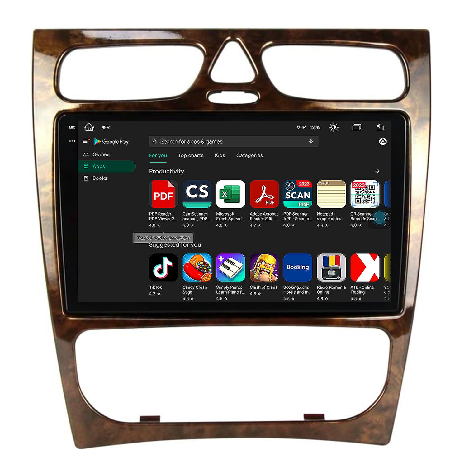Navigatie Benz C Class (W203) (2002-2004), Android, X-Octacore / 8GB RAM + 256GB ROM, 9.5 Inch - AD-BGX9008+AD-BGRKIT416V3