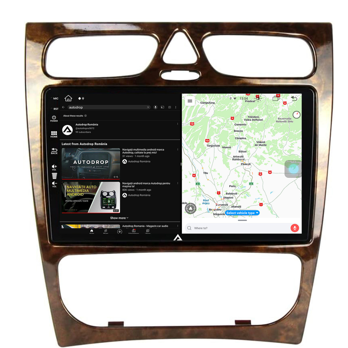 Navigatie Benz C Class (W203) (2002-2004), Android, Z-Octacore / 8GB RAM + 256GB ROM, 9 Inch - AD-BGZ9008+AD-BGRKIT416V3