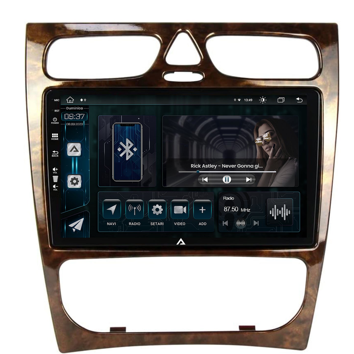 Navigatie Benz C Class (W203) (2002-2004), Android, Z-Octacore / 8GB RAM + 256GB ROM, 9 Inch - AD-BGZ9008+AD-BGRKIT416V3