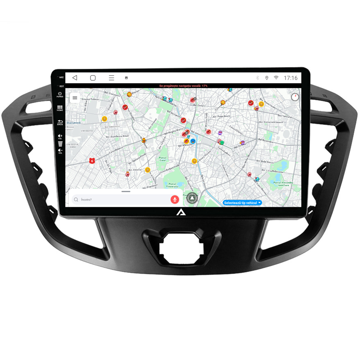 Navigatie Ford Transit / Tourneo (2012-2020), Android,E-Octacore / 2GB RAM + 32GB ROM, 9 Inch - AD-BGE9002+AD-BGRKIT123