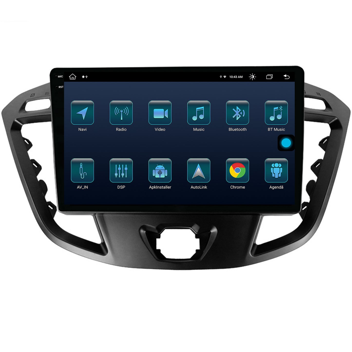 Navigatie Ford Transit / Tourneo (2012-2020), Android, X-Octacore / 8GB RAM + 256GB ROM, 9.5 Inch - AD-BGX9008+AD-BGRKIT123
