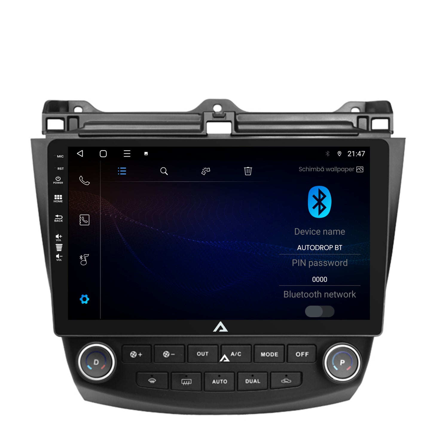 Navigatie Honda Accord 7 (2005-2008), Android, P-Octacore / 2GB RAM + 32GB ROM, 10.1 Inch - AD-BGP10002+AD-BGRKIT012