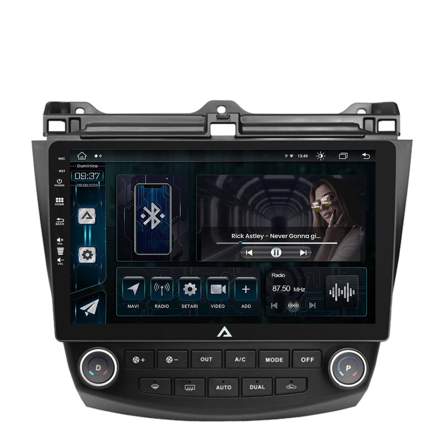Navigatie Honda Accord 7 (2005-2008), Android, Z-Octacore / 8GB RAM + 256GB ROM, 10.1 Inch - AD-BGZ10008+AD-BGRKIT012