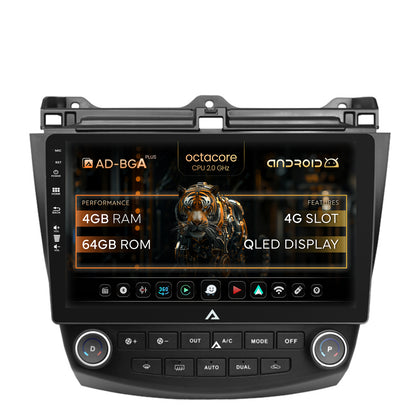Navigatie Honda Accord 7 (2005-2008), Android, A-Octacore / 4GB RAM + 64GB ROM, 10.1 Inch - AD-BGA10004+AD-BGRKIT012