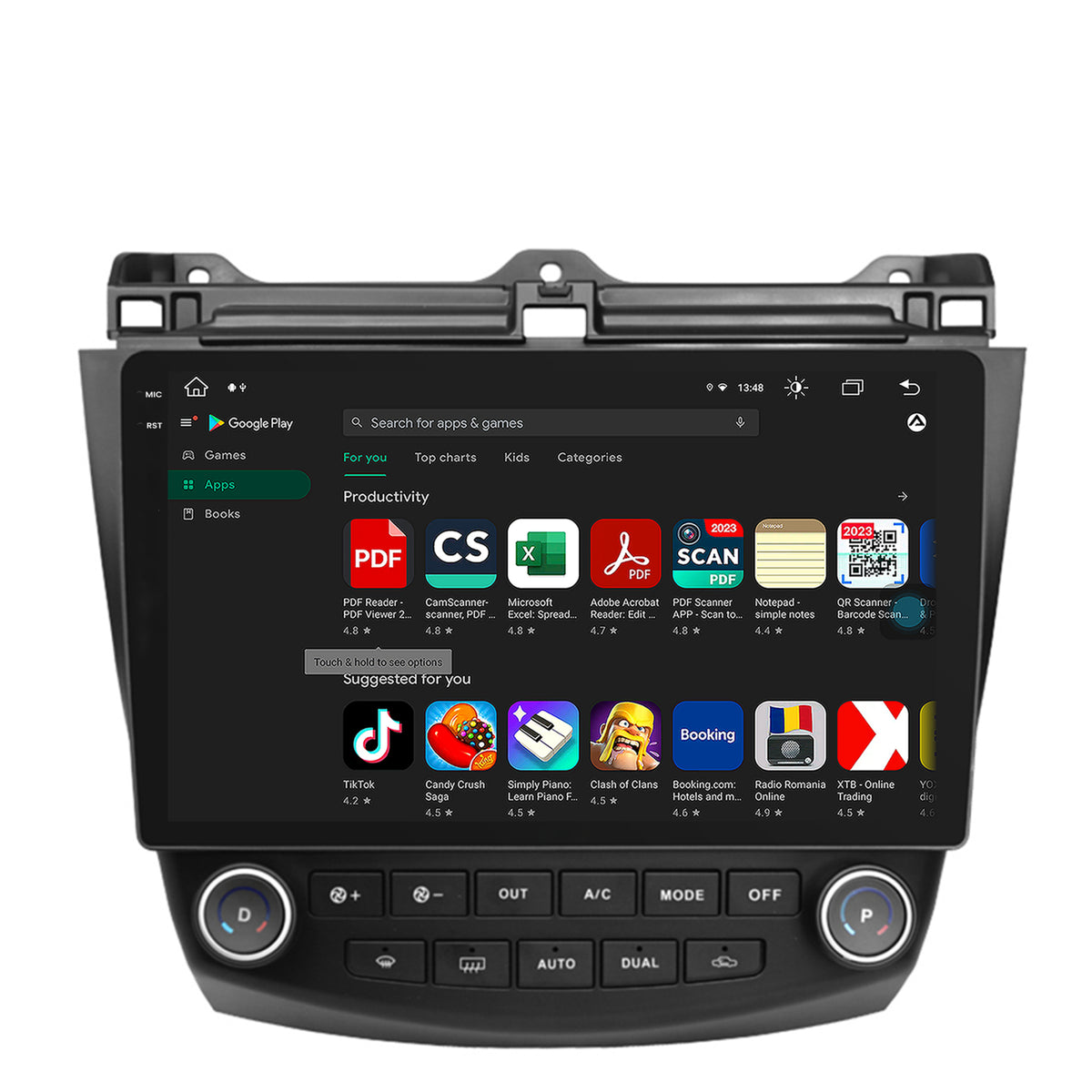 Navigatie Honda Accord 7 (2005-2008), Android, X-Octacore / 8GB RAM + 256GB ROM, 10.36 Inch - AD-BGX10008+AD-BGRKIT012