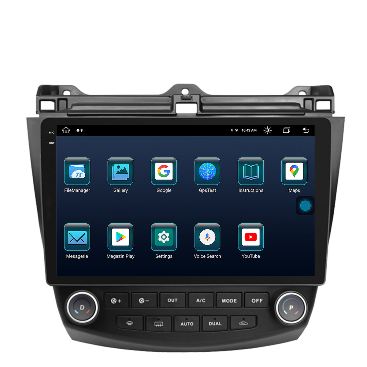 Navigatie Honda Accord 7 (2005-2008), Android, X-Octacore / 8GB RAM + 256GB ROM, 10.36 Inch - AD-BGX10008+AD-BGRKIT012