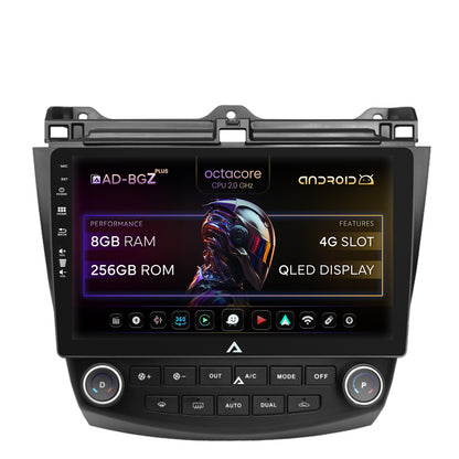 Navigatie Honda Accord 7 (2005-2008), Android, Z-Octacore / 8GB RAM + 256GB ROM, 10.1 Inch - AD-BGZ10008+AD-BGRKIT012