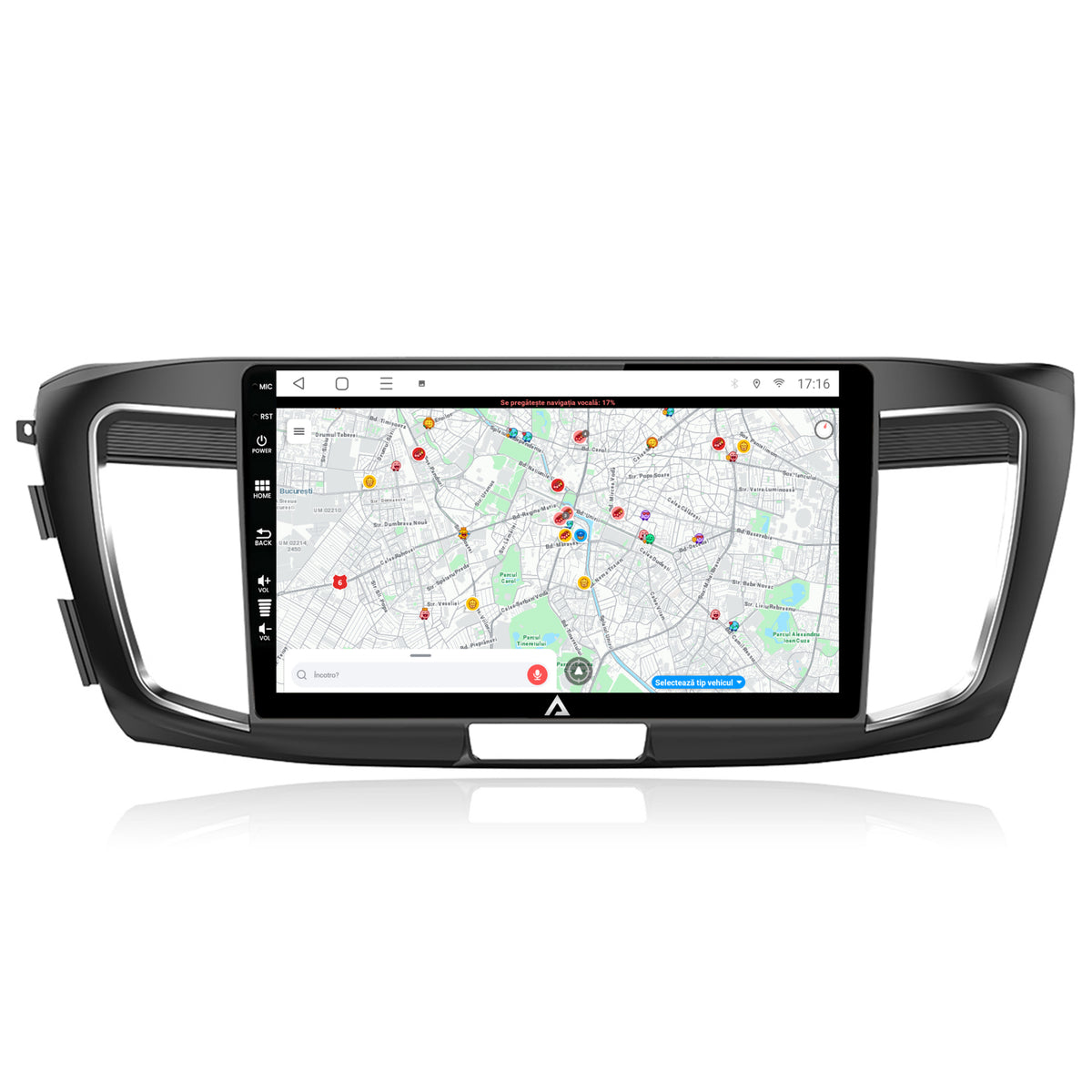 Navigatie Honda Accord 9 (2013-2017), Android, E-Octacore / 2GB RAM + 32GB ROM, 10.1 Inch - AD-BGE10002+AD-BGRKIT002