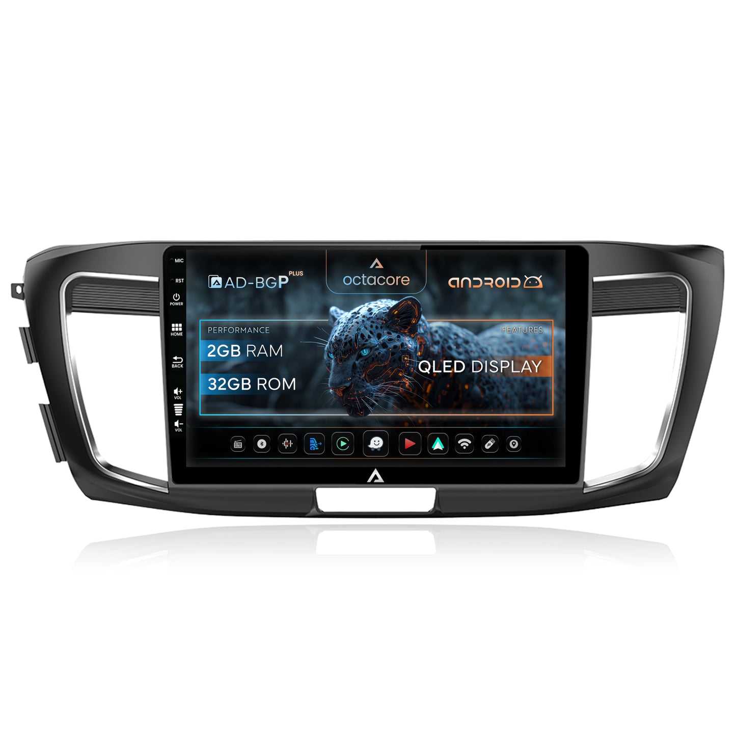 Navigatie Honda Accord 9 (2013-2017), Android, P-Octacore / 2GB RAM + 32GB ROM, 10.1 Inch - AD-BGP10002+AD-BGRKIT002