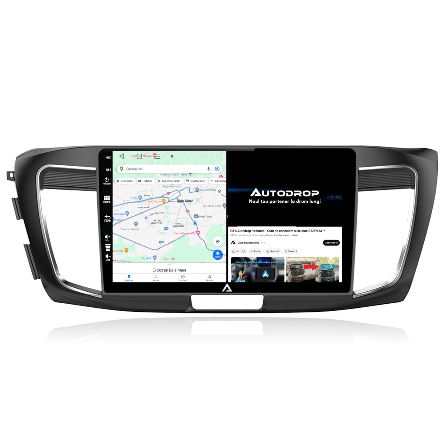 Navigatie Honda Accord 9 (2013-2017), Android, P-Octacore / 2GB RAM + 32GB ROM, 10.1 Inch - AD-BGP10002+AD-BGRKIT002