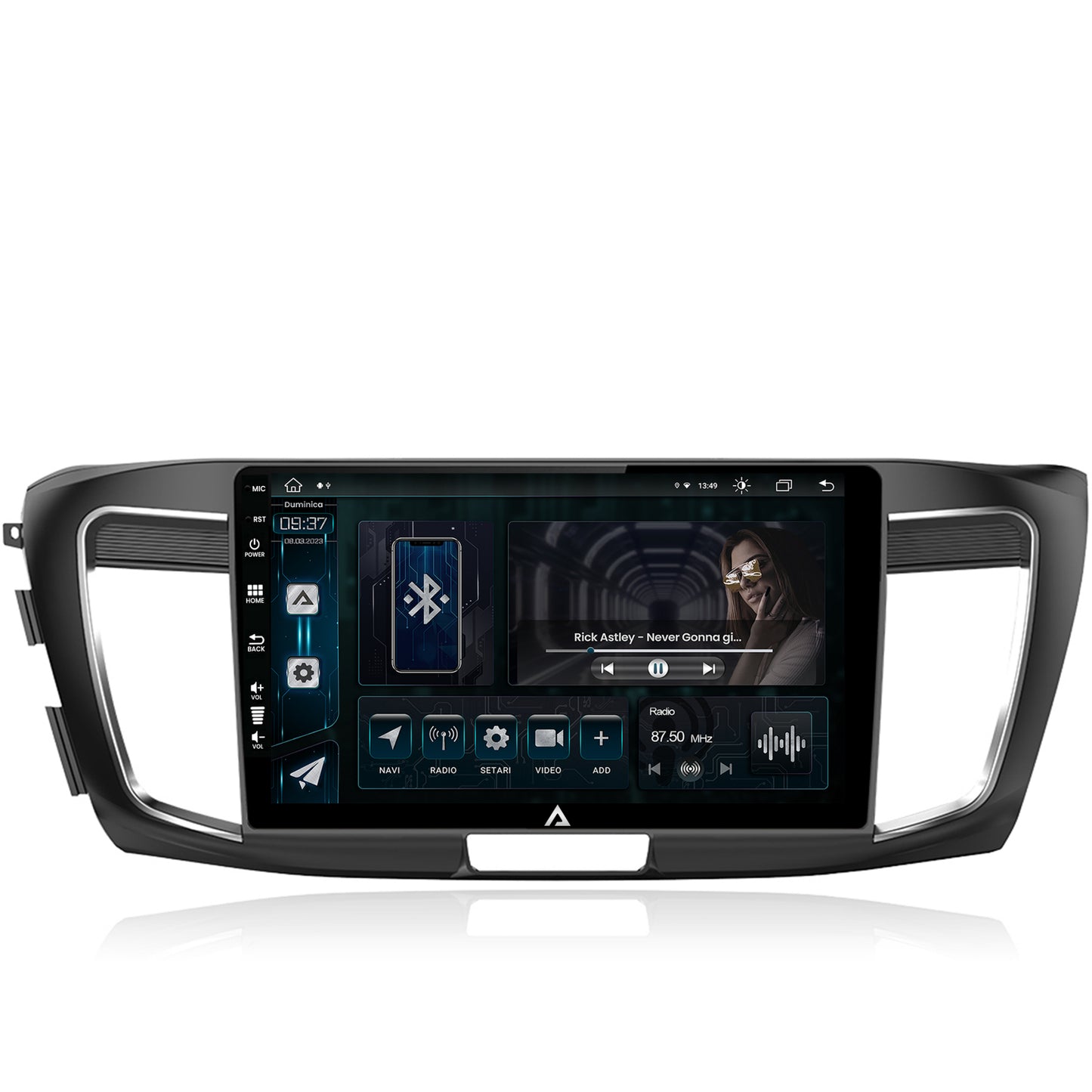 Navigatie Honda Accord 9 (2013-2017), Android, Z-Octacore / 8GB RAM + 256GB ROM, 10.1 Inch - AD-BGZ10008+AD-BGRKIT002