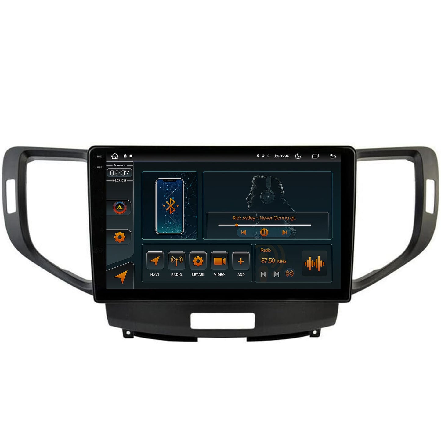 Navigatie Honda Accord VIII (2008-2012), Android, V-Octacore / 4GB RAM + 64GB ROM, 10.36 Inch - AD-BGV10004+AD-BGRKIT005V2