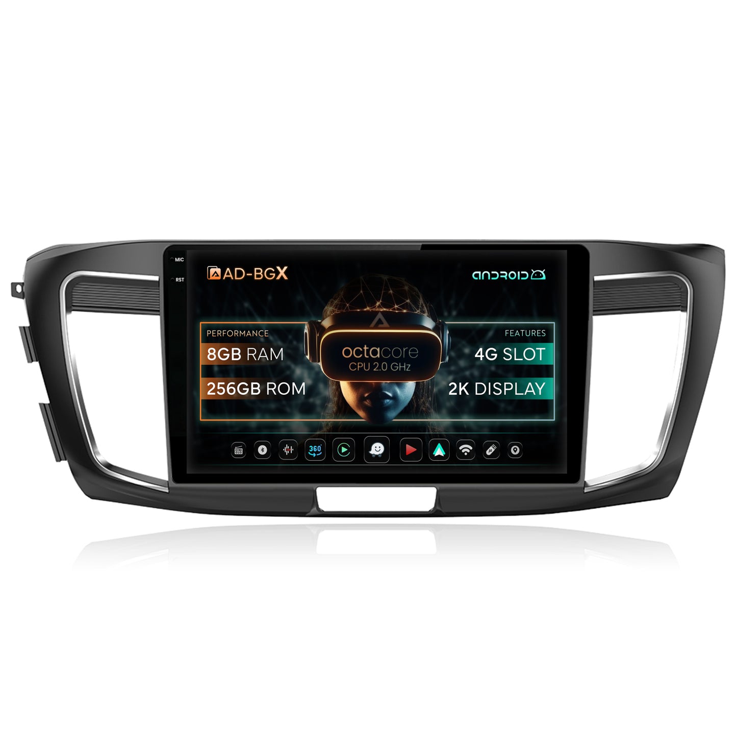Navigatie Honda Accord 9 (2013-2017), Android, X-Octacore / 8GB RAM + 256GB ROM, 10.36 Inch - AD-BGX10008+AD-BGRKIT002
