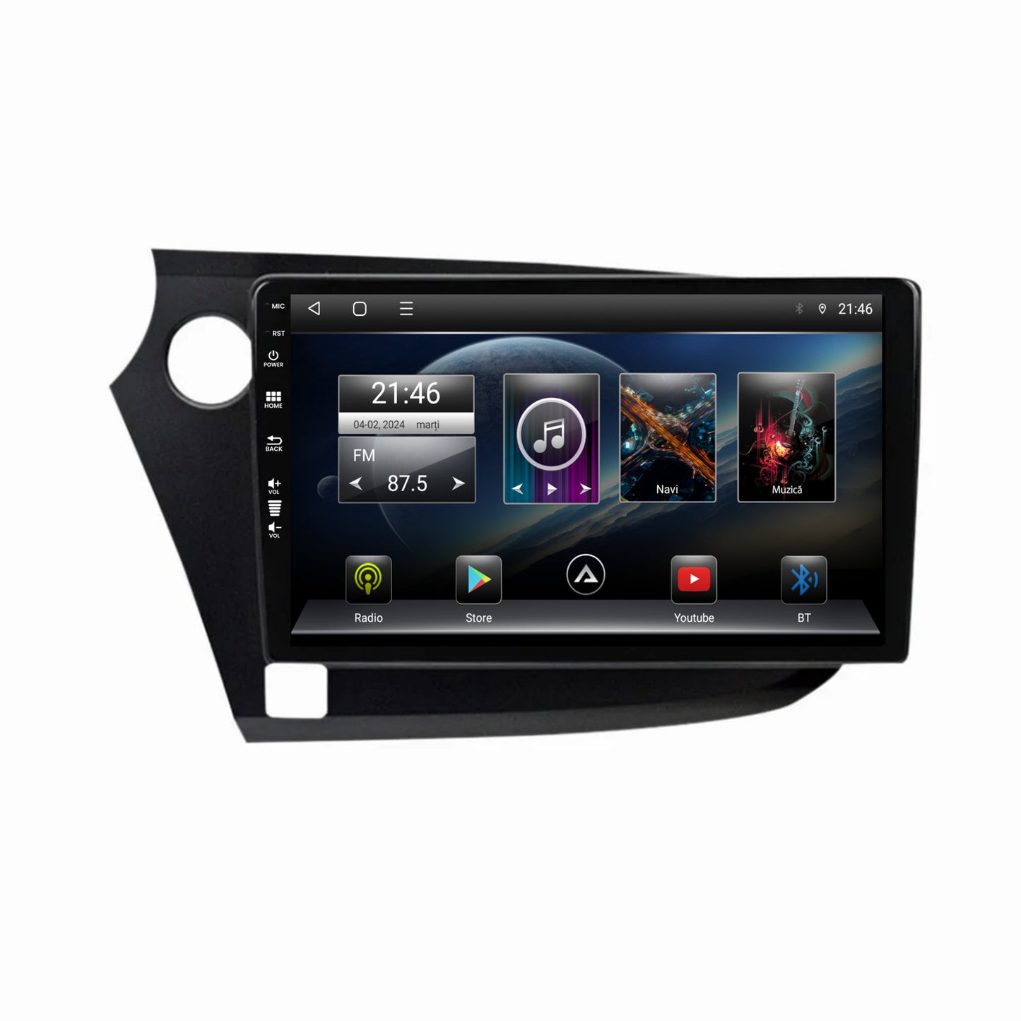 Navigatie Honda Insight (2009-2014), Android, E-Octacore / 2GB RAM + 32GB ROM, 9 Inch - AD-BGE9002+AD-BGRKIT009
