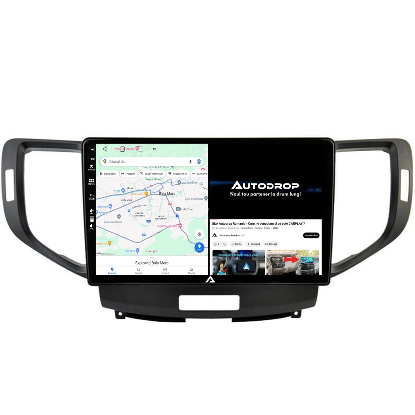 Navigatie Honda Accord VIII (2008-2012), Android, P-Octacore / 2GB RAM + 32GB ROM, 10.1 Inch - AD-BGP10002+AD-BGRKIT005V2