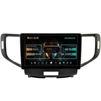 Navigatie Honda Accord VIII (2008-2012), Android, X-Octacore / 8GB RAM + 256GB ROM, 10.36 Inch - AD-BGX10008+AD-BGRKIT005V2