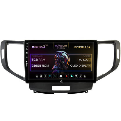 Navigatie Honda Accord VIII (2008-2012), Android, Z-Octacore / 8GB RAM + 256GB ROM, 10.1 Inch - AD-BGZ10008+AD-BGRKIT005V2