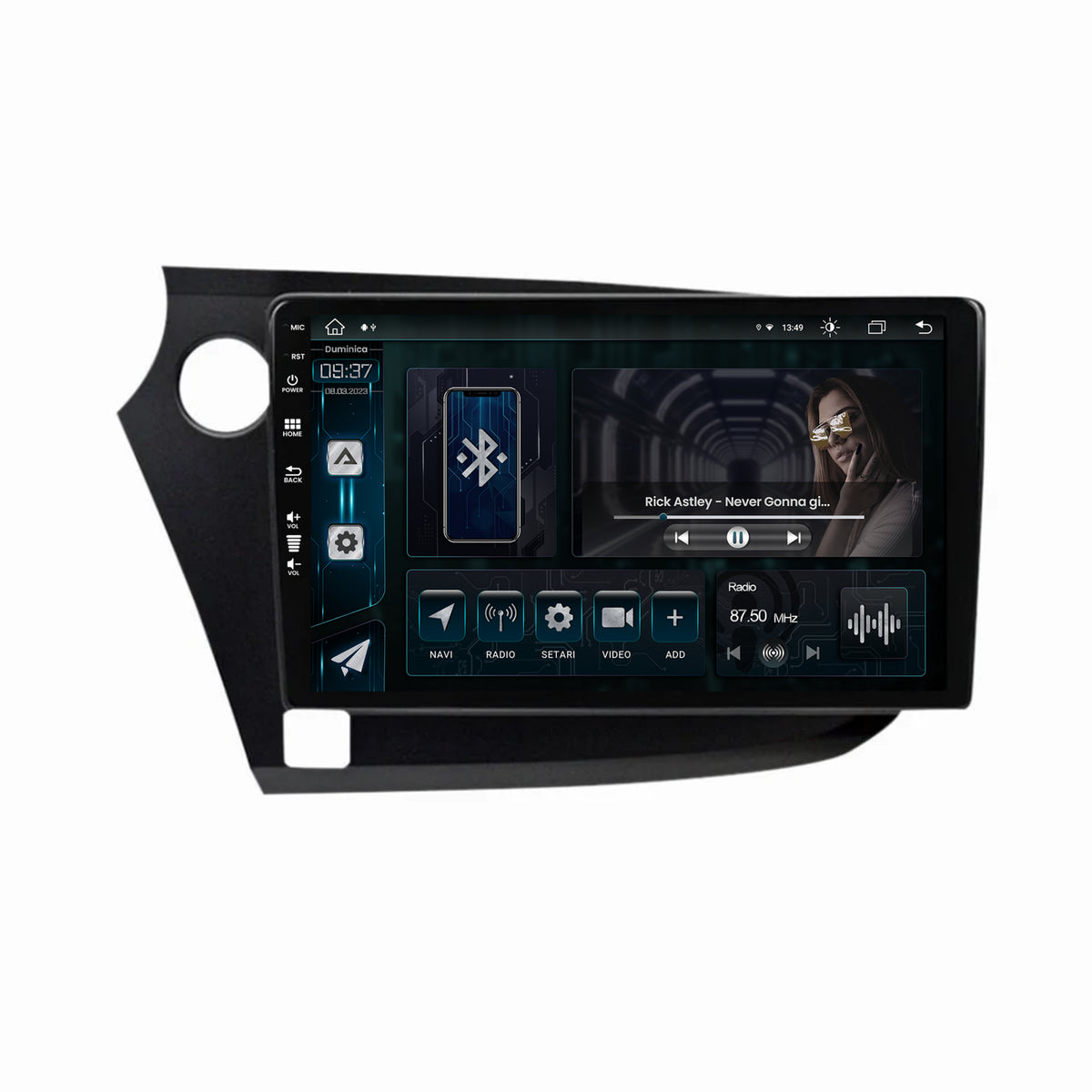 Navigatie Honda Insight (2009-2014), Android, Z-Octacore / 8GB RAM + 256GB ROM, 9 Inch - AD-BGZ9008+AD-BGRKIT009