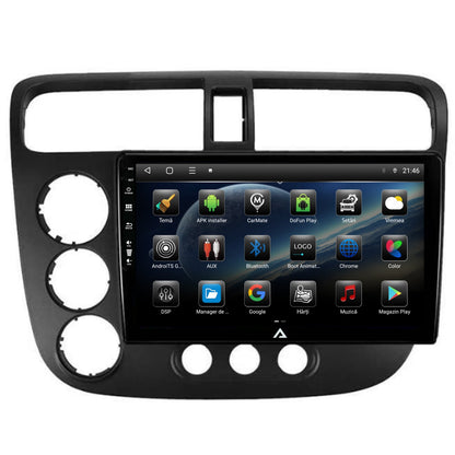 Navigatie Honda Civic (1998-2005), Android, E-Octacore / 2GB RAM + 32GB ROM, 9 Inch - AD-BGE9002+AD-BGRKIT018