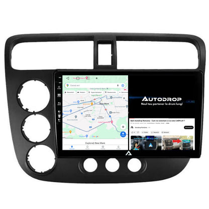 Navigatie Honda Civic (1998-2005), Android, P-Octacore / 2GB RAM + 32GB ROM, 9 Inch - AD-BGP9002+AD-BGRKIT018