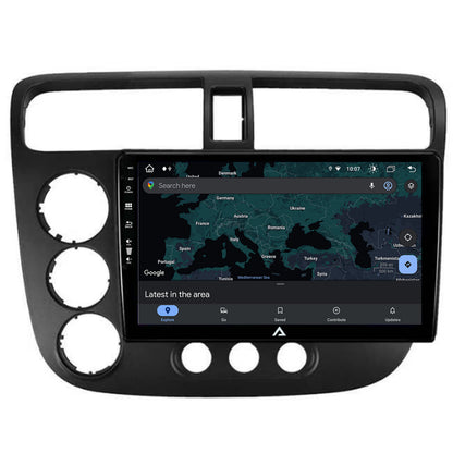 Navigatie Honda Civic (1998-2005), Android, Z-Octacore / 8GB RAM + 256GB ROM, 9 Inch - AD-BGZ9008+AD-BGRKIT018