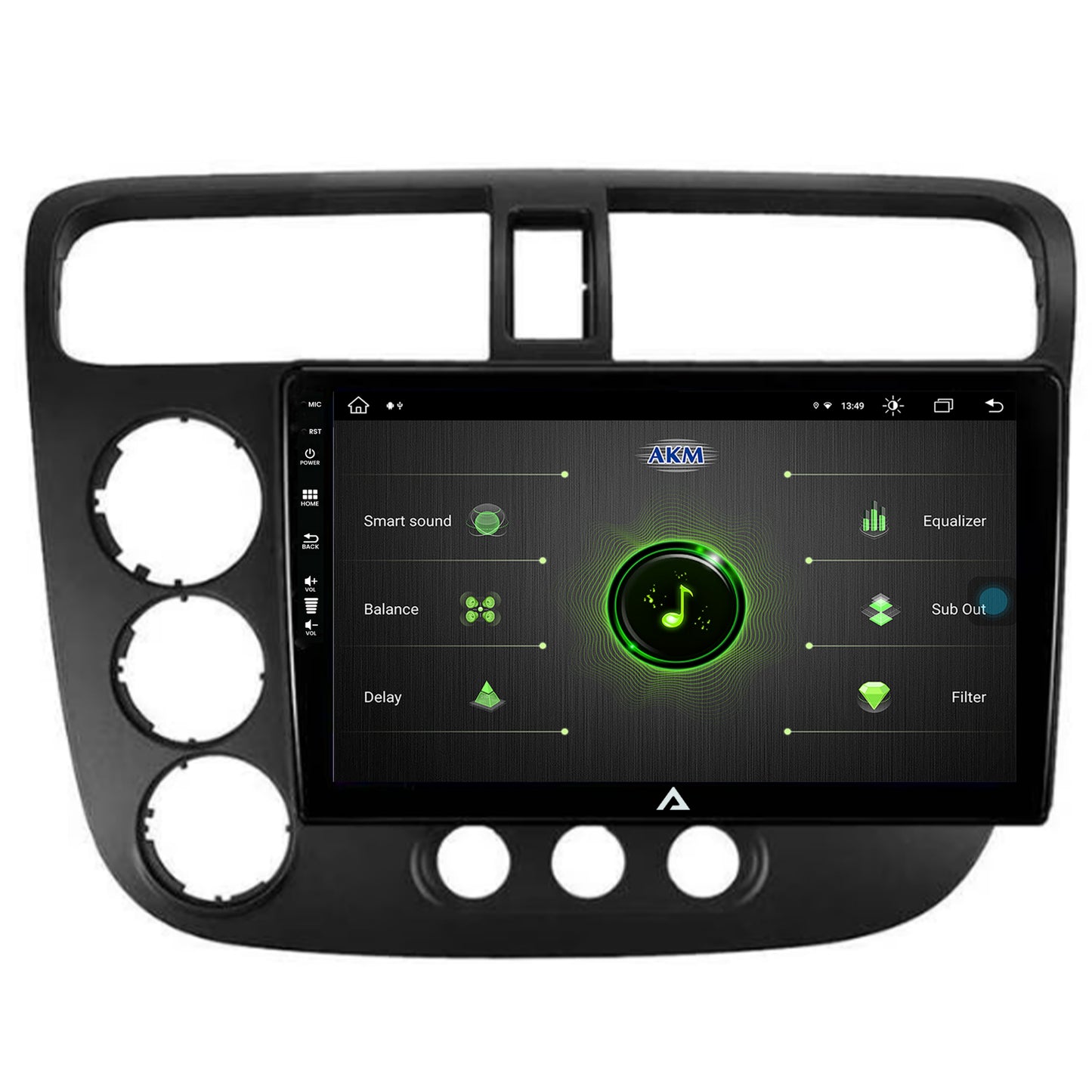 Navigatie Honda Civic (1998-2005), Android, Z-Octacore / 8GB RAM + 256GB ROM, 9 Inch - AD-BGZ9008+AD-BGRKIT018