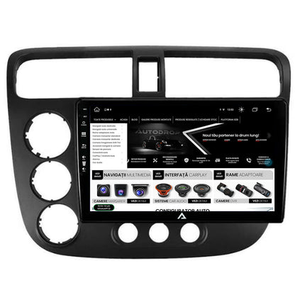 Navigatie Honda Civic (1998-2005), Android, Z-Octacore / 8GB RAM + 256GB ROM, 9 Inch - AD-BGZ9008+AD-BGRKIT018