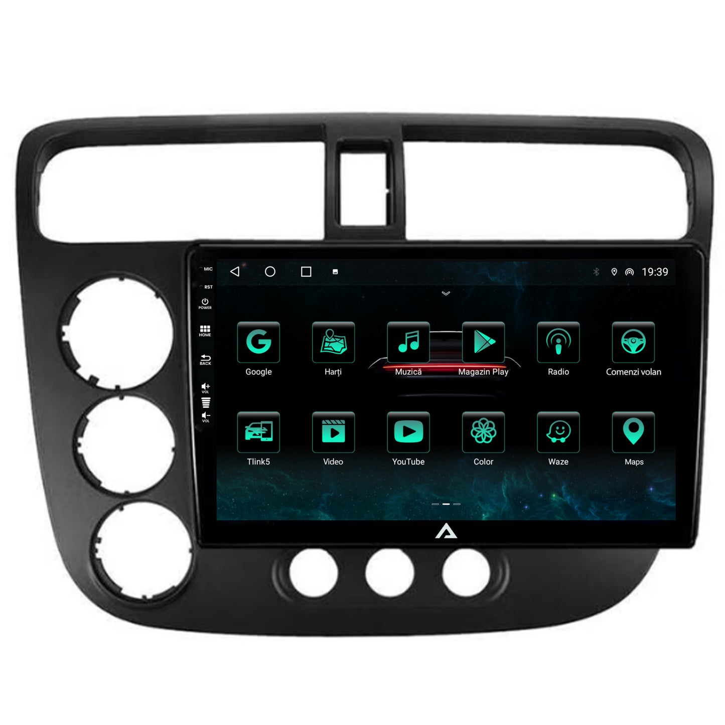 Navigatie Honda Civic (1998-2005), Android, A-Octacore / 4GB RAM + 64GB ROM, 9 Inch - AD-BGA9004+AD-BGRKIT018