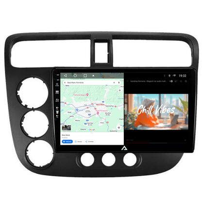 Navigatie Honda Civic (1998-2005), Android, A-Octacore / 4GB RAM + 64GB ROM, 9 Inch - AD-BGA9004+AD-BGRKIT018