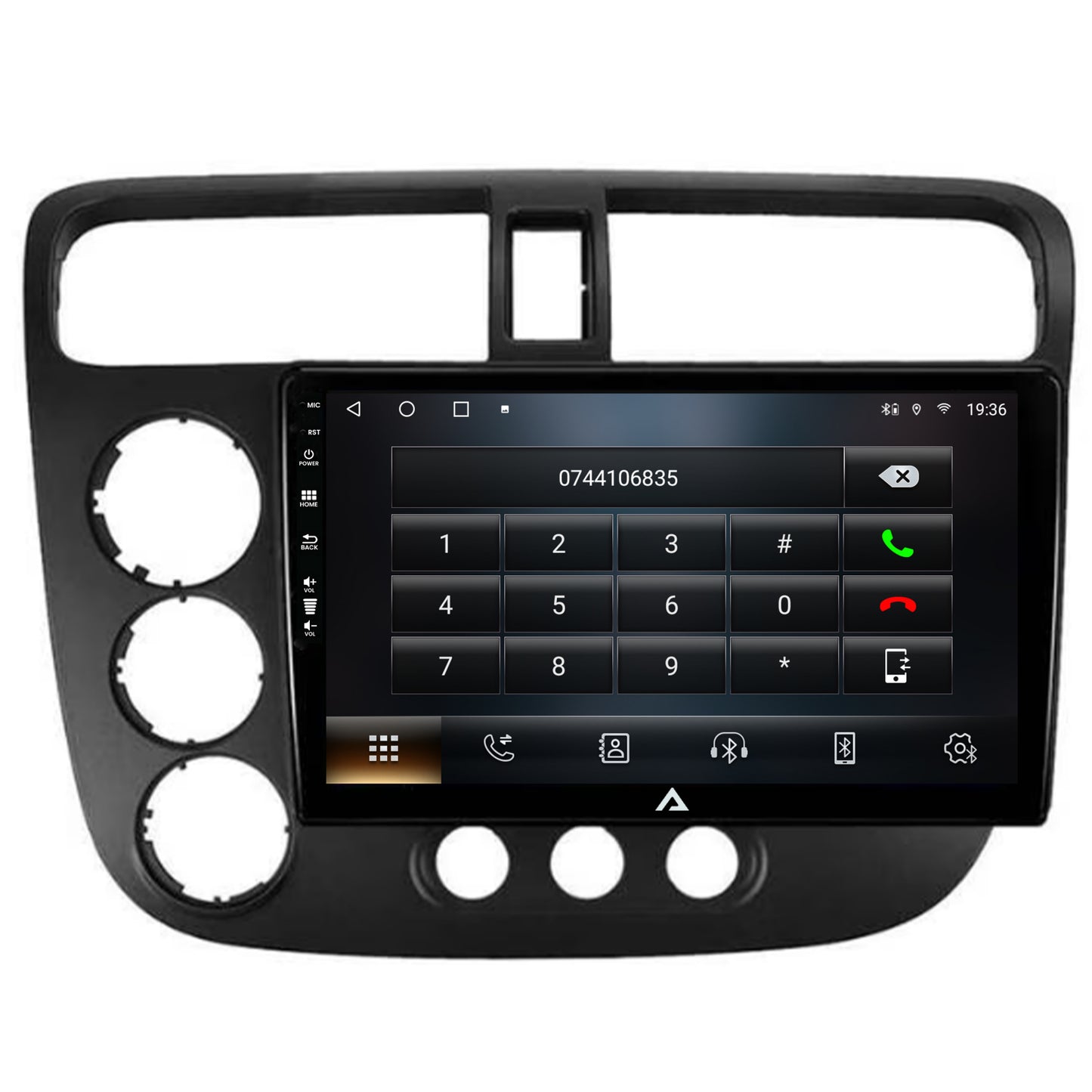 Navigatie Honda Civic (1998-2005), Android, A-Octacore / 4GB RAM + 64GB ROM, 9 Inch - AD-BGA9004+AD-BGRKIT018