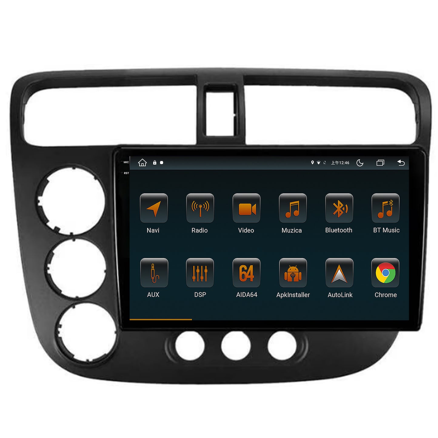 Navigatie Honda Civic (1998-2005), Android, V-Octacore / 4GB RAM + 64GB ROM, 9.5 Inch - AD-BGV9004+AD-BGRKIT018