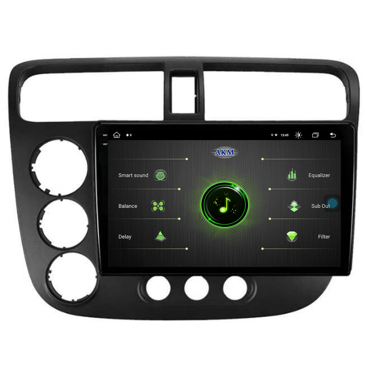 Navigatie Honda Civic (1998-2005), Android, V-Octacore / 4GB RAM + 64GB ROM, 9.5 Inch - AD-BGV9004+AD-BGRKIT018