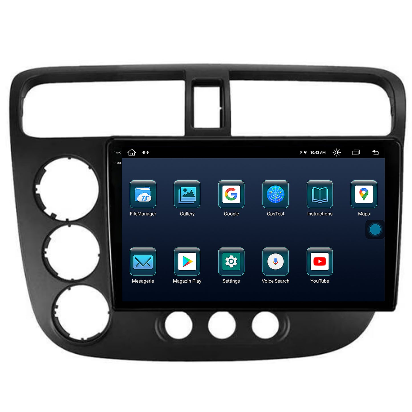 Navigatie Honda Civic (1998-2005), Android, X-Octacore / 8GB RAM + 256GB ROM, 9.5 Inch - AD-BGX9008+AD-BGRKIT018