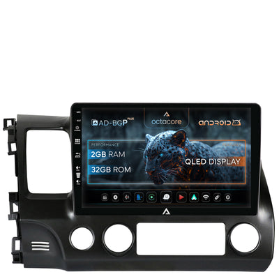 Navigatie Honda Civic (2005-2012), Android, P-Octacore / 2GB RAM + 32GB ROM, 10.1Inch - AD-BGP10002+AD-BGRKIT008