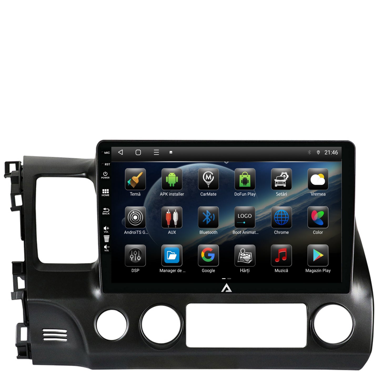 Navigatie Honda Civic (2005-2012), Android, P-Octacore / 2GB RAM + 32GB ROM, 10.1Inch - AD-BGP10002+AD-BGRKIT008